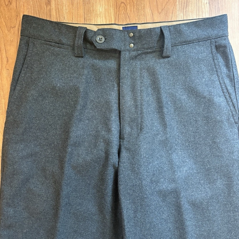 Vtg GAP Pants Mens 33x30 Flannel Wool Blend Military Y2K Chino Trousers 90s
